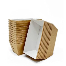 Bakery Direct 50 MINI LOAF Card Bake-in Disposable Paper Moulds FREEPOST