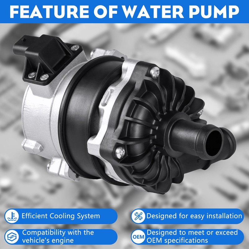 ZumuraAuto Electric Water Pump 8K0965567, Compatible with A4 S4 A5