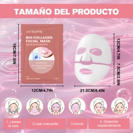 Beauty Bio Collagen Mask, Mascarilla De Collagen Mask 4pcs