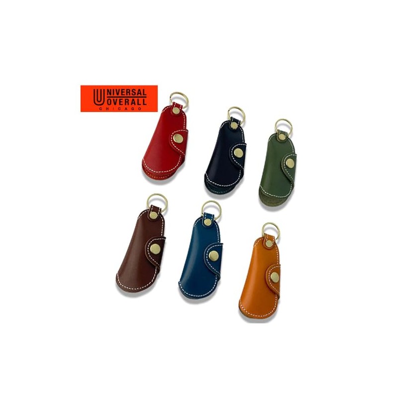 UNIVERSAL OVERALL Leather Key Case, Red