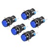 Heschen 16mm Round Momentary Push Button Switch 1NO 1NC 24V