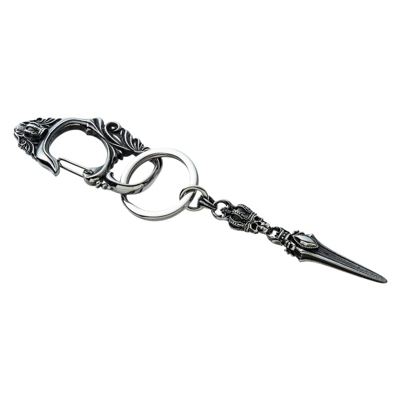 Artemis Kings Skull Crown Dagger Keychain AKK0005 Men's Women's Brand