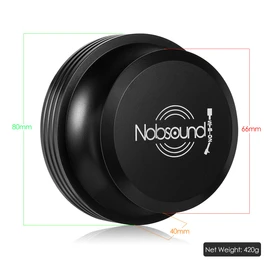 Nobsound LP Vinyl Turntable Disc Stabilizer Record Weight Metal Matte Black,Premium Quality Aluminum Record Weight,Vinyl Record Stabilizer (Black)