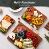 3 Packs Bamboo Cutting Board Set with Non Slip Feet