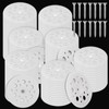 TXZWJZ 200pcs Plastic Flat Washers - 45mm Polypropylene Washers with