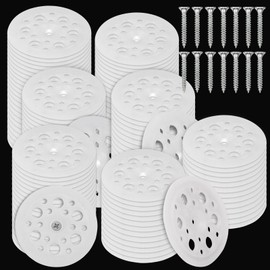 TXZWJZ 200pcs Plastic Flat Washers - 45mm Polypropylene Washers with Screws for Fixing and Fastening Rigid Foam Insulation Board Panels