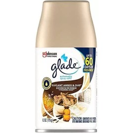 S.C. JOHNSON Glade Automatic Spray Air Freshener Refills, 6.2 Ounce Cans (Elegant Amber &...