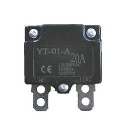 WELLYE 2Pcs 20A 125/250Vac 50Vdc Automatic Reset Relay Fuse Therma Switch Circuit Breaker Current Overload Protector Children Ride On Toy Car Accessories