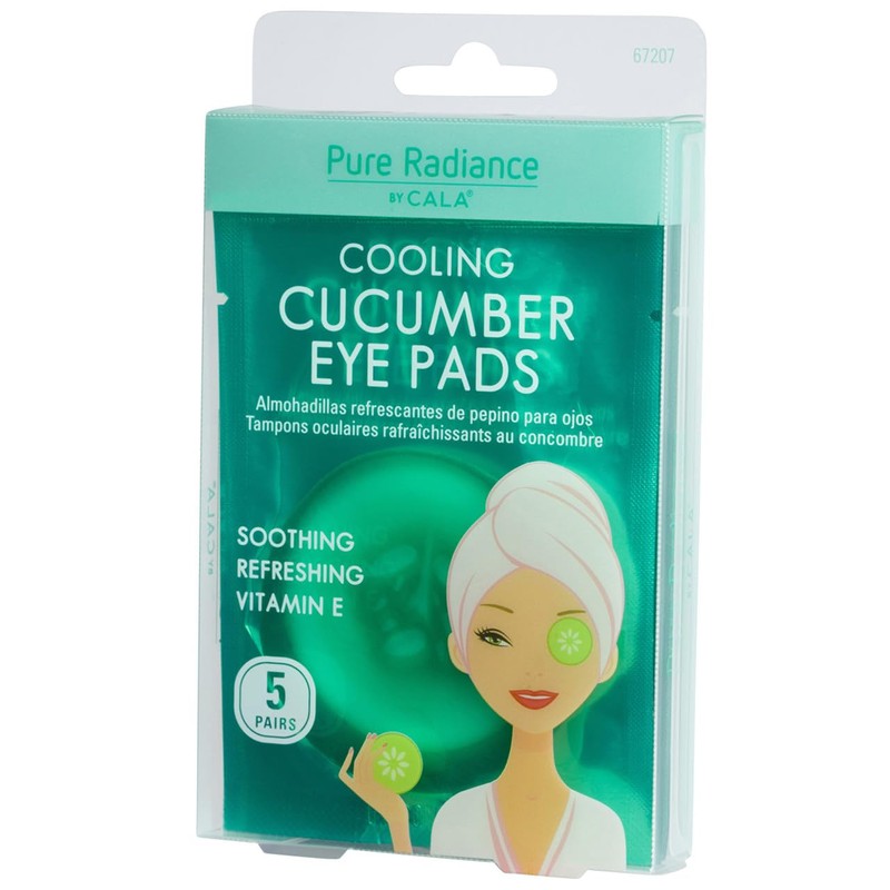 CALA Cooling Cucumber Under Eye Patches, Pre-Moistened Eye Pads with