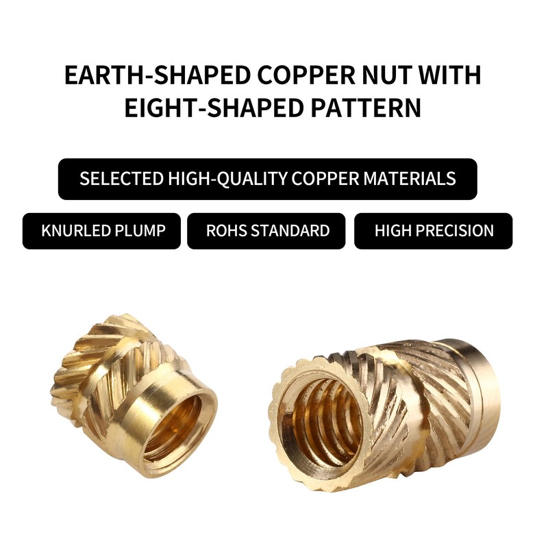 Threaded Insert Set of 300 Insertion Nuts PP Box with