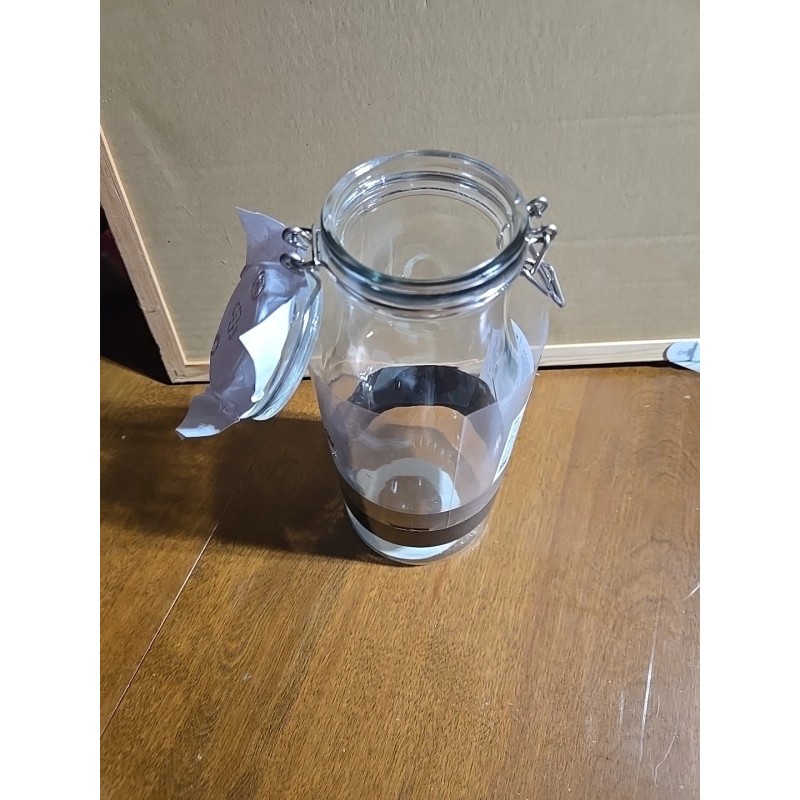 Ikea Korken, Jar With Lid, Clear Glass 2.1 qt