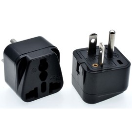 Tekit Black NEMA 6-20P Universal Plug Adapter110-250V 15A,Universal World to North American US NEMA 6-20P Electrical Plug Adapter Converter