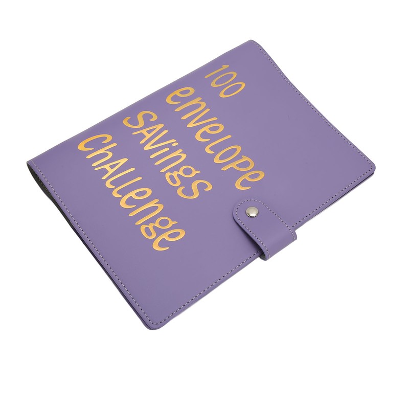 Money Saving Binder Waterproof PU Leather A5 Budget Binder with