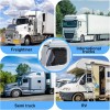 2Pcs For Semi-Truck Car Side Window Sun Shade Cover Shield