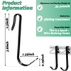 Yaocom 6 Pcs J Hook for Wire Shelving 3.6 Inch