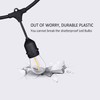 120 FT Outdoor String Lights LED Waterproof with 40 Shatterproof