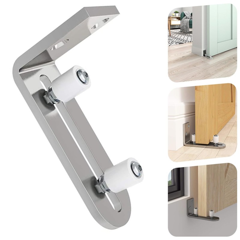 TEHAUX Door Swing Stopper Prevents Door from Rolling Off Rail