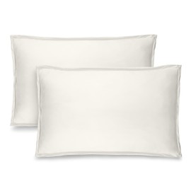 Bare Home King Pillow Sham Covers - Set of 2 - Premium 1800 Ultra-Soft Microfiber - Double Brushed - Bed Pillow Shams - Pillows Not Included (Set of 2, Cream)
