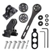 Carbon Fibre Integrated Bicycle Computer GPS Mount for Wahoo, Garmin,