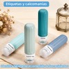Kit de Viaje 18 Piezas Botellas de Silicona,Envases para Viaje
