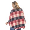 LINDA ANDERSON Women's Cozy Coat Full Zip Fleece Poncho