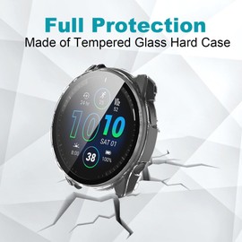 4-Pack Forerunner 965 Screen Protector Case Compatible with Garmin Forerunner® 965 Running Smartwatch, Soft Flexible TPU Thin Lightweight Protective Cover [NO Front Screen Protector]