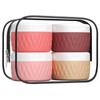 Kuangre Travel Containers for Toiletries, Silicone Cream Jars BPA-Free, TSA