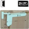 ClipClose Door Closer / Mini Door Closer in Silver, Easy
