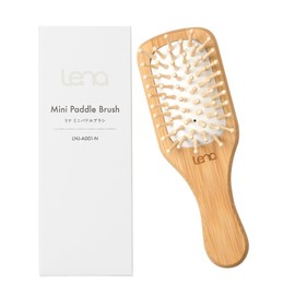 Lena Mini Paddle Brush, Sakura-chan Acclaimed, Cherry Blossoms, Scalp Care, Hair Care, Scalp Massage, Compact, Ginza LNJ-A001-N (Natural)