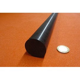 Black Acetal POM Round Rod Delrin 1.375" (1-3/8") Diameter x 4 Ft Length 1 pc