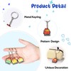 JSMIECO 9pcs Everything's Fine Keychain Keyring, Cute Funny Dumpster Fire