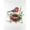 Half a Donkey Robins Nest large cotton tea towel