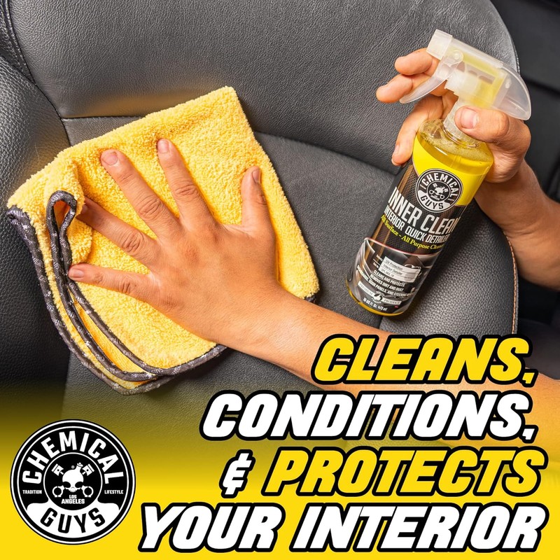 Chemical Guys Limpiador y Protector de Interiores InnerClean, Amarillo, 16