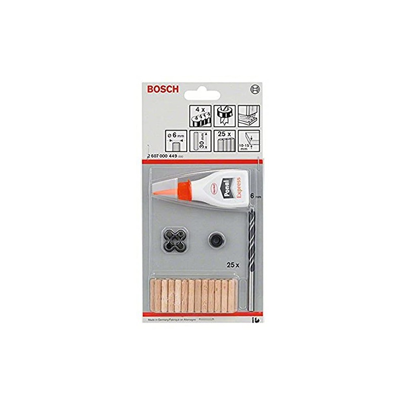 BOSCH 2607000449 Dowel Set F. 6 mm