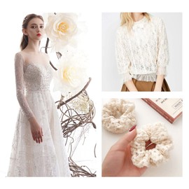 NIANTONG 150 cm Wide Lace Fabric Sold by the Metre for Sewing Crafts Wedding Decoration Party DIY Crafts Sold by the Metre (Colour: Black)