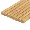 Relaxdays 50 Pairs Bamboo Chopsticks Length 24cm Reusable Sushi Sticks