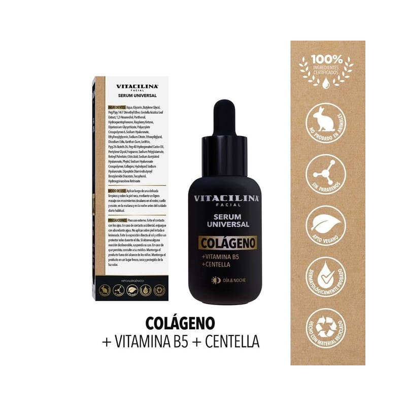 Serum Colágeno 30 ml Vitacilina Serum 1 Botella de serum