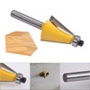 KATUR 15 Degree Chamfer and Bevel Edging Router Bit, Carbide