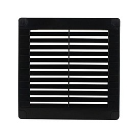 VONLIS® Ventilation Grille Exhaust Grille Slat Grille Plastic Square 150 x 150 mm Anthracite / Graphite