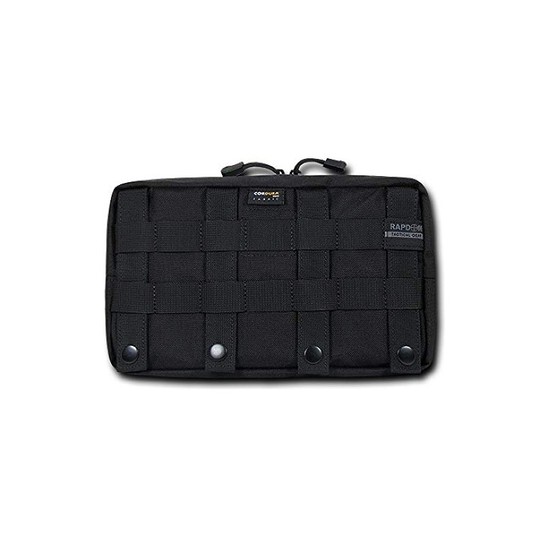 Rapdom Tactical 10.6 Utility Pouch (Horizontal), Black, 6x10x3