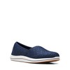 Clarks Breeze Emily Mocasín para Mujer, Azul Marino sintético, 12