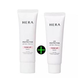 HERA 헤라 유브이 프로텍터 톤업 피치 90ml/본품 +40ml 증정_무배 Hera UV Protector Tone-Up Peach 90ml/Main Product + 40ml Gift_Free Shipping