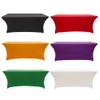 Stretch Table Set Tablecloth Rectangular Table Cover for 4/6/8 Ft
