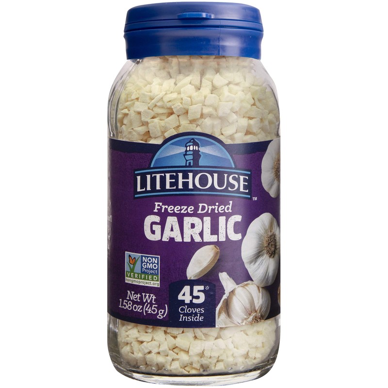Litehouse Organic Freeze Dried Garlic - Substitute for Fresh &