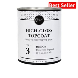 Non-Yellowing 16 Oz Clear Acrylic Topcoat - Water-Based Countertop Finish