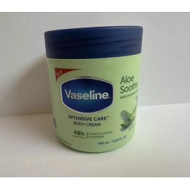 Vaseline Intensive Care Body Cream with Pure Aloe Aloe Soothe 13.5 oz 48Hour New