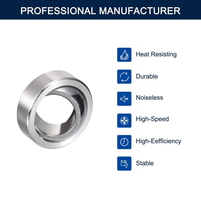 HiPicco GE8C Radial Spherical Plain Bearings, ID 8mm x OD