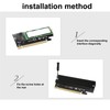 M.2 to PCIE Adapter 8GB/S Speed PCIE X16 Slot 2280/2260/2242/2230