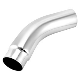 QWORK 5" Inlet to 6" Outlet Diesel Exhaust Elbow Tip, 23" Overall Length, 45-Degree, for Cars, Pickups, and Trucks