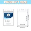 QEQSHQO 10 Pack Vertical ID ID Card Sleeves Waterproof Durable
